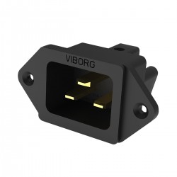 VIBORG VI20G Embase IEC C20 Cuivre Plaqué Argent / Or