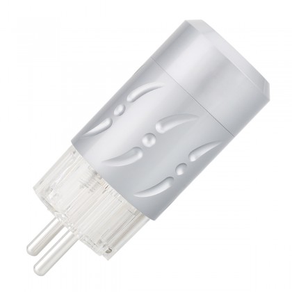 VIBORG VE512S Connecteur Secteur Schuko Cuivre Pur Plaqué Argent Ø20mm