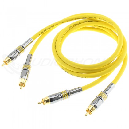 SOMMERCABLE EPILOGUE RCA Modulation Cable Gold Plated OFC Copper Shielded 2m (Pair)
