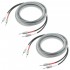 AUDIOPHONICS QUARTZ Banana Speaker Cable OCC Copper Silver Plated 2x4mm² 3m (Pair)