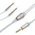 MEZE 99 SERIES UPGRADE Headphone Cable Balanced Jack 4.4mm to 2x Jack 3.5mm Silver Plated OFC Copper 1.2m