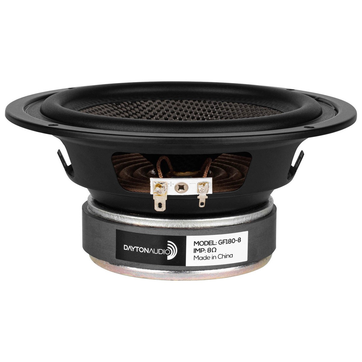 DAYTON AUDIO GF180-8 Haut-Parleur de Grave Fibre de Verre 40W 8 Ohm 88dB 50Hz-5000Hz Ø16.5cm