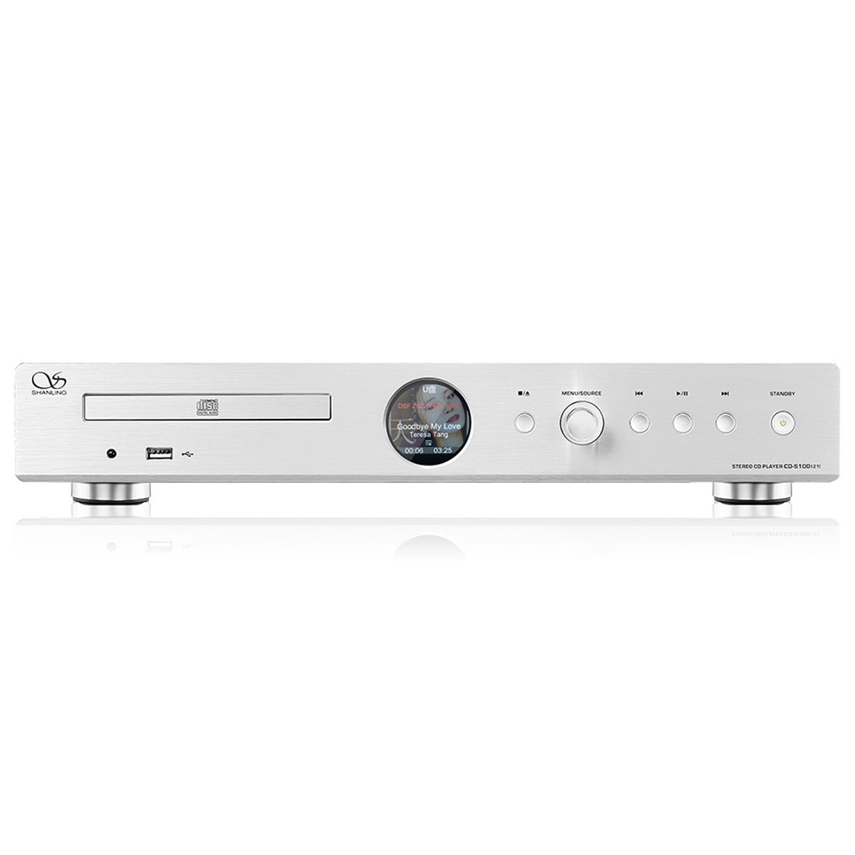SHANLING CD-S100 (21) CD Player DAC AK4493 Sanyo HD850 USB 32bit 384kHz DSD512 Silver