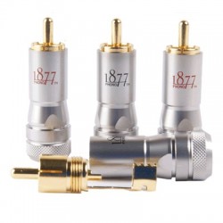 1877 PHONO ZSP-4 Connecteurs RCA Pin OCC Silver (x4) Ø 8.2mm