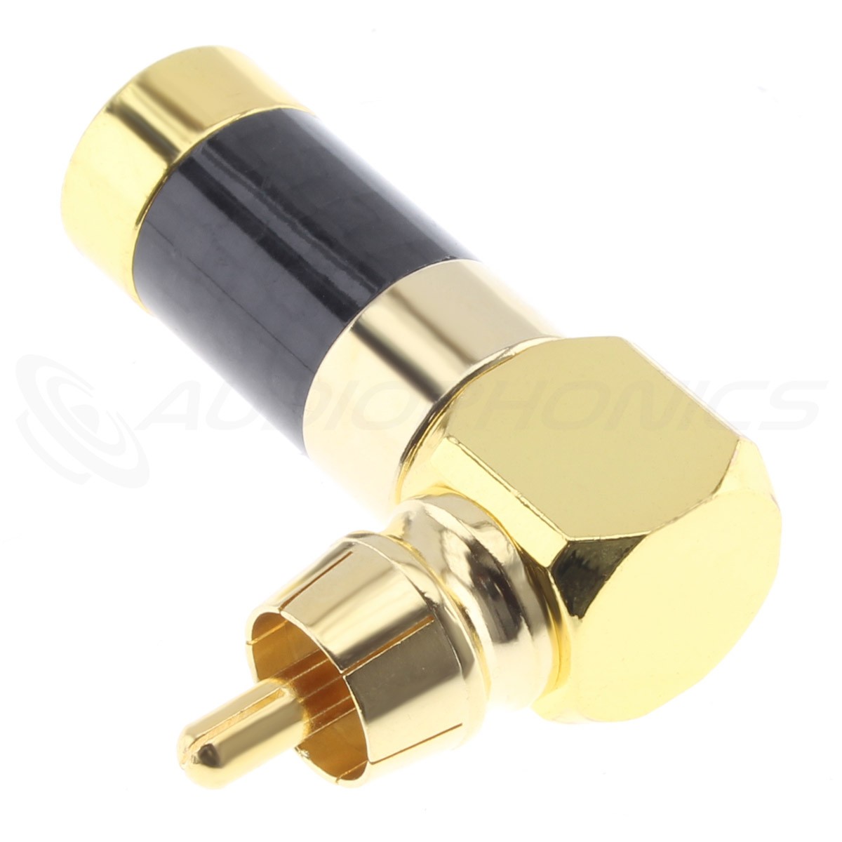 RCA Connector 90° Angled Gold Plated Ø7mm (Pair)