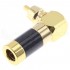 RCA Connector 90° Angled Gold Plated Ø7mm (Pair)