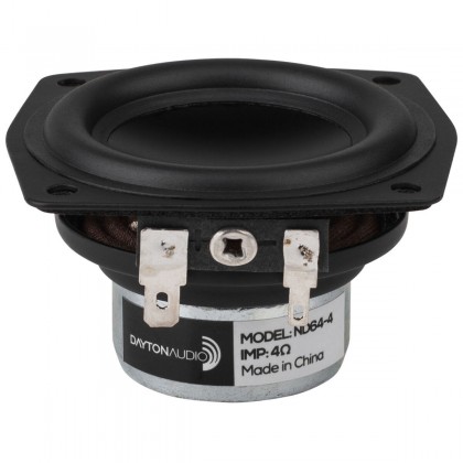 DAYTON AUDIO ND64-4 Haut-Parleur Large Bande 15W 4 Ohm 85dB 100Hz-20kHz Ø6.3cm