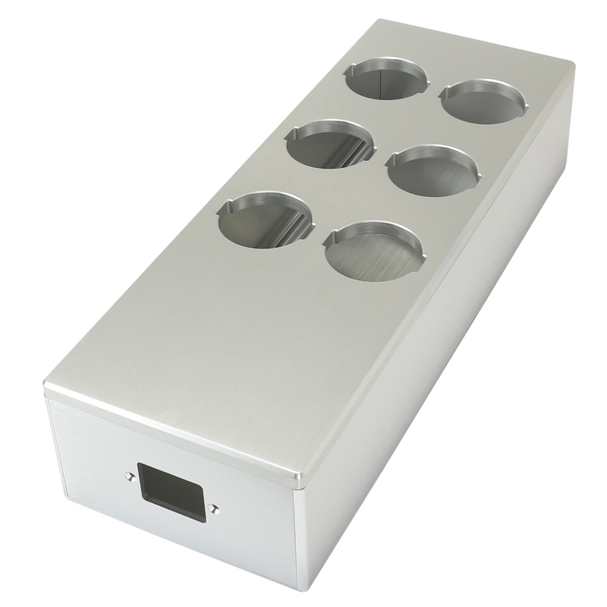 [GRADE B] AUDIOPHONICS MPC6 V2 Power Distribution Case 6 Ports Silver Aluminium