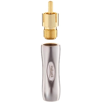 Inakustik Connecteurs RCA "Twist on" 75 ohms Rouge Ø7mm (Unité)