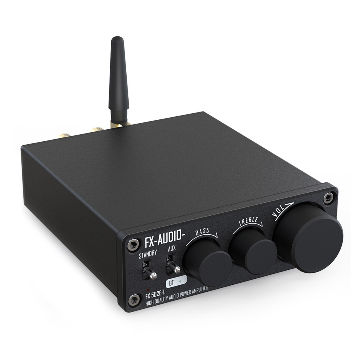 FX-AUDIO 502E-L Class D Amplifier CS8673E Bluetooth 5.0 2x65W 4 Ohm Black