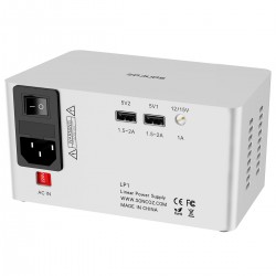 SONCOZ LP1 Ultra-Low Noise Linear Power Supply 15V 1A 2x5V 2A Silver