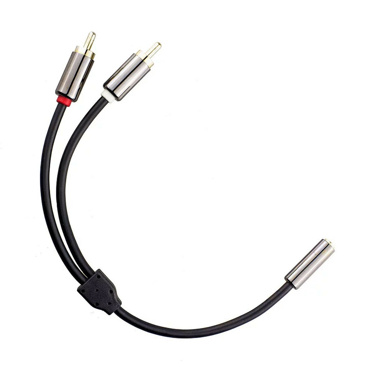 [GRADE S] KHADAS Adapter Cable Male Stereo RCA to Female Stereo Jack 3.5mm 20cm
