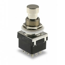 [GRADE S] Aluminum Instrument Pedal Type Switch 3NO3NC 9V Ø12mm