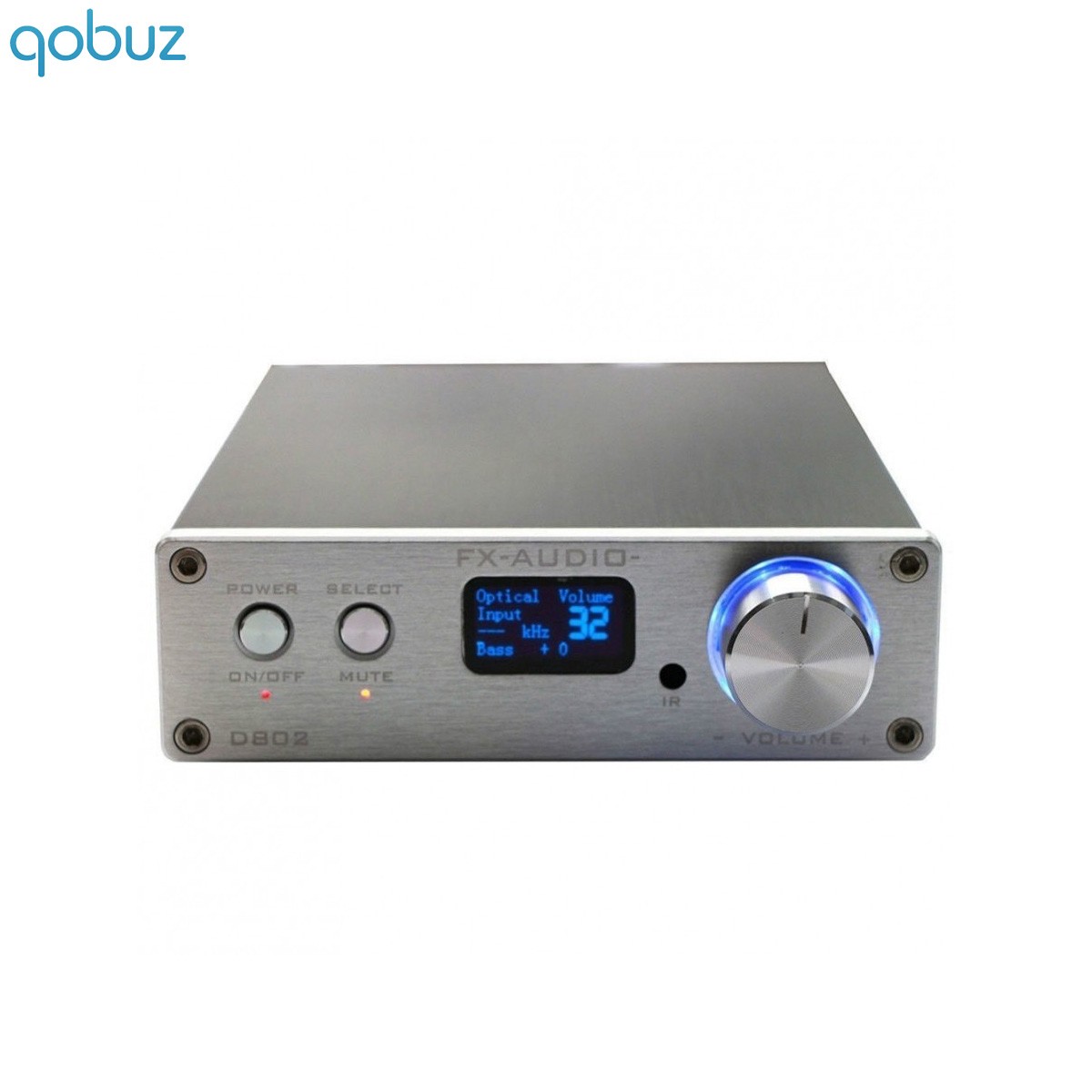 [GRADE B] FX-AUDIO D802 Digital Amplifier STA326 Class D stereo 2x50W / 8 Ohm Silver