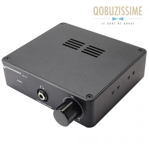 AUDIOPHONICS K214 V2 Ampli Casque stéréo Class-A MOSFET 250mW/ 16 Ohm Noir  - Audiophonics