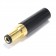 Power Jack DC 5.5 / 2.5mm Connector Gold Plated Black (Unit)