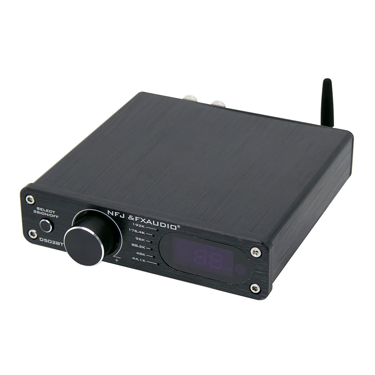 [GRADE S] FX-AUDIO D502BT Amplifier FDA TAS5342A Subwoofer Output Bluetooth 5.0 2x60W 4 Ohm Black