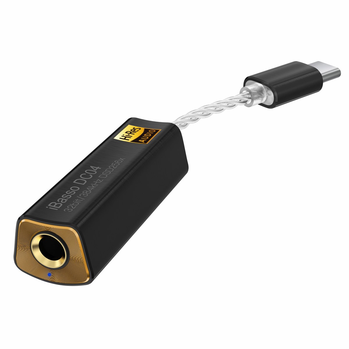 [GRADE A] IBASSO DC04 Adaptateur Amplificateur Casque DAC Symétrique USB-C Hi-Res 2x CS43131 32bit 384kHz DSD256 Noir