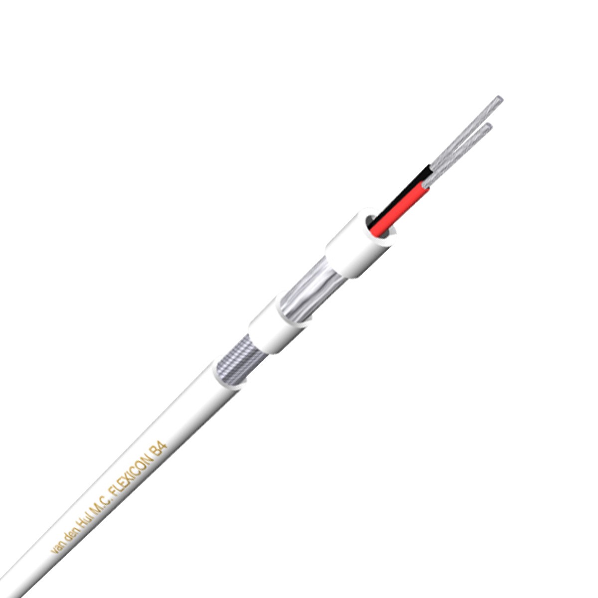 VAN DEN HUL FLEXICON B4 Balanced Modulation Cable Silver Plated OFC Copper 2x 0.205mm² Ø3.7mm