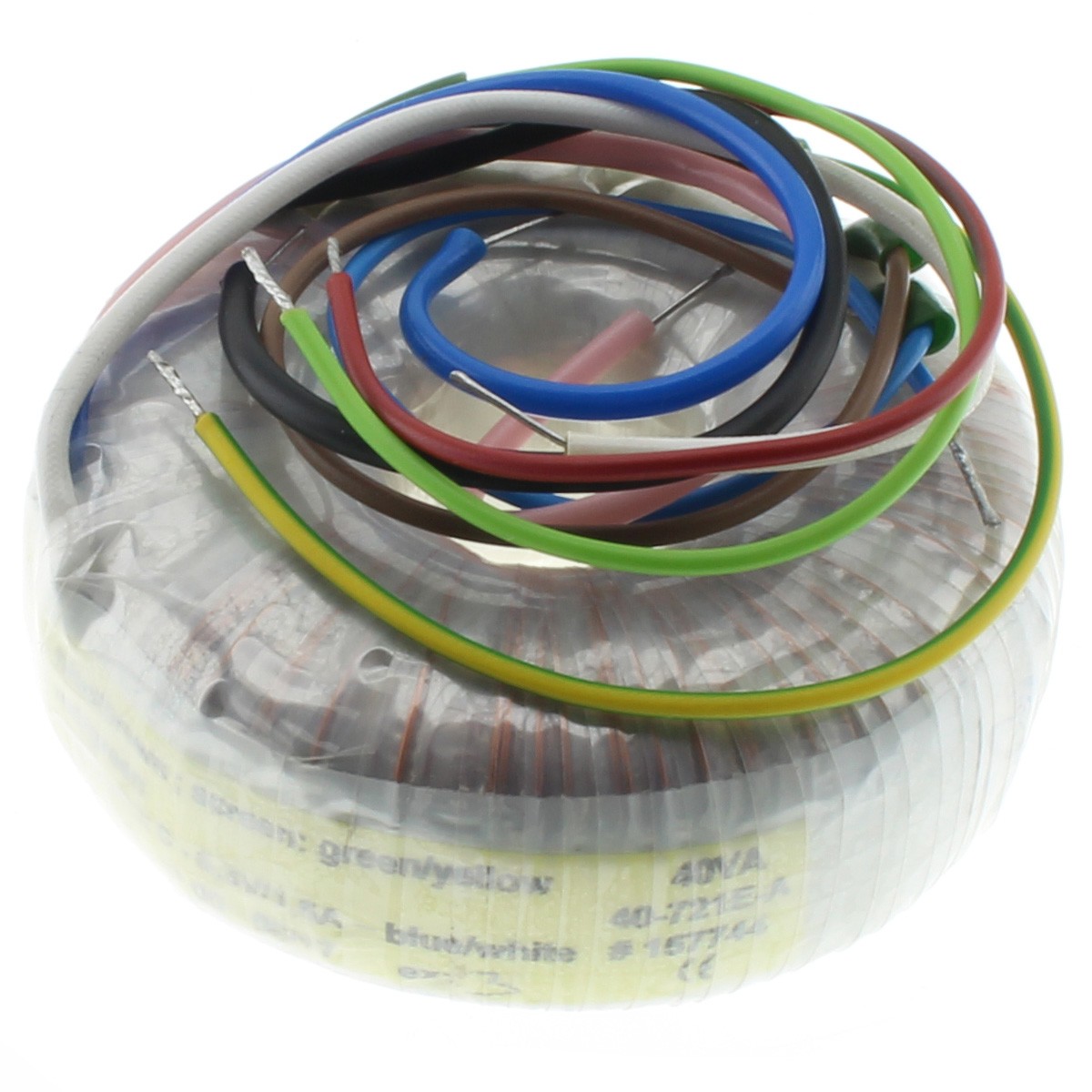 [GRADE S] Toroidal Transformer 40VA 200V 0.1A 9.5V 1.1A 6.3V 1.5A Electrostatic Screen