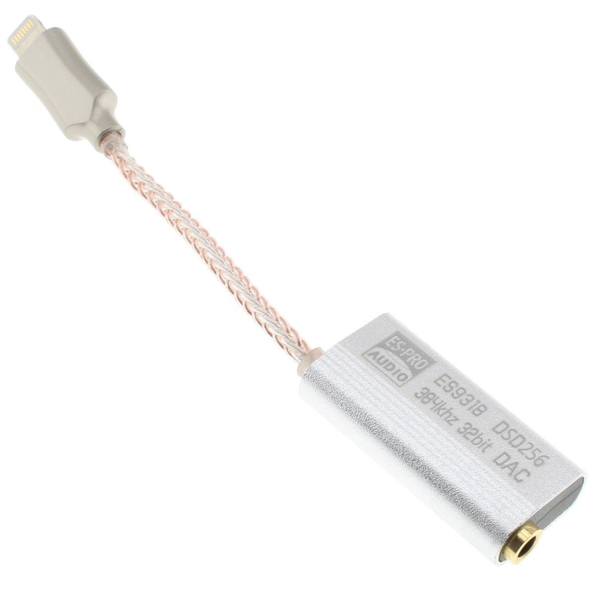 Adaptateur Lightning Vers Jack Audio Ø 3,5 Mm Mâle/femelle