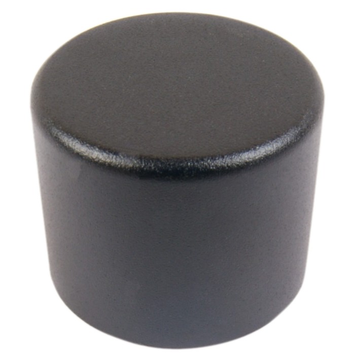 Knob Aluminium Notched Shaft 25mm Ø6mm Black for PGA-8CH