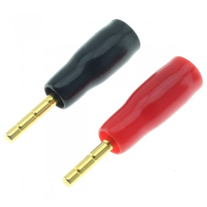 Gold Plated Reducers for Speaker Cable 2mm (Pair)
