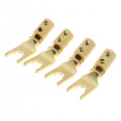 Spades Gold Plated Ø5mm (Set x4)