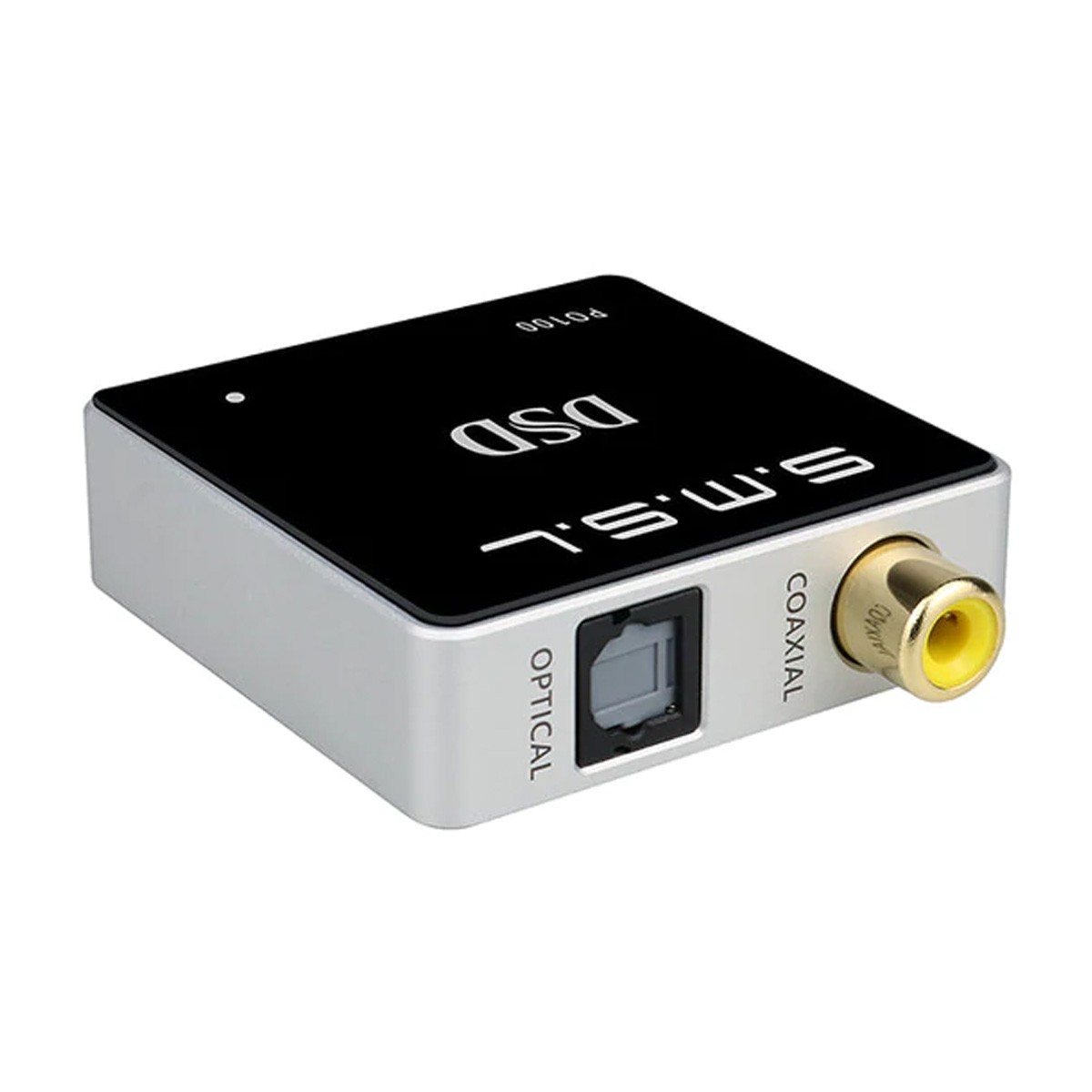 SMSL PO100 Interface Numérique USB-C vers Coaxial / Optique XMOS 24bit 192kHz DoP64 Argent