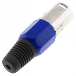 DYNAVOX 3 Way Male XLR Connector Ø8mm Blue (Unit)