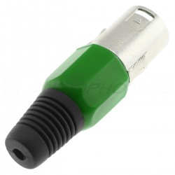 Dynavox Connecteur XLR Mâle couleur Vert