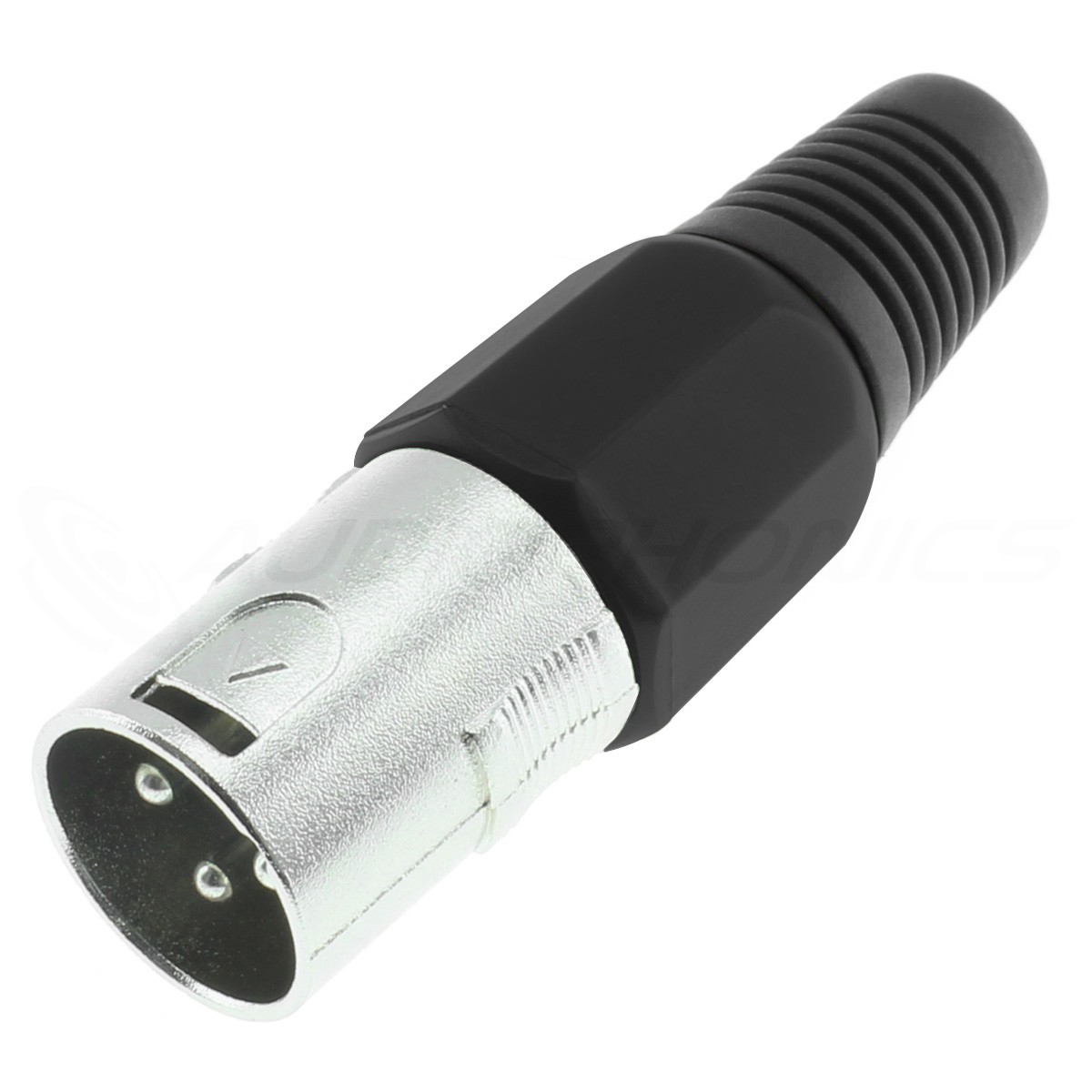 DYNAVOX 3 Way Male XLR Connector Ø8mm Black (Unit)