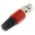 DYNAVOX 3 Way Female XLR Connector Ø8mm Red (Unit)