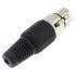 DYNAVOX 3 Way Female XLR Connector Ø8mm Black (Unit)