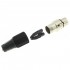 DYNAVOX 3 Way Female XLR Connector Ø8mm Black (Unit)