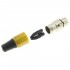 DYNAVOX 3 Way Female XLR Connector Ø8mm Yellow (Unit)