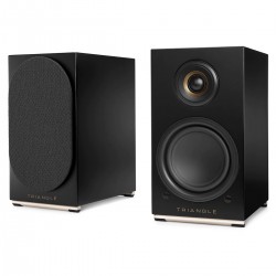 TRIANGLE AIO TWIN Active Bookshelf Speakers Bluetooth 5.0 aptX WiFi 2x50W 24bit 192kHz Black (Pair)