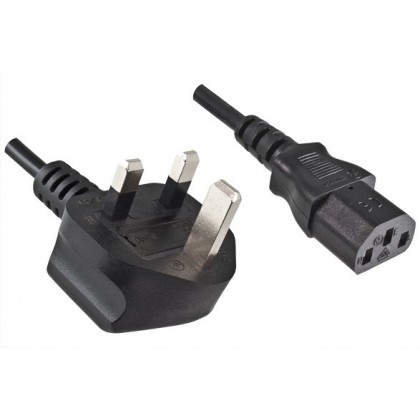 UK Power Cord Type G to IEC C13 1.8m