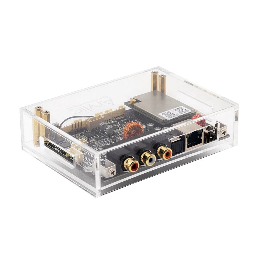 Acrylic Case for Raspberry Pi 4 Transparent - Audiophonics