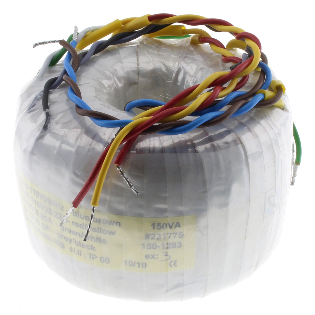 [GRADE S] Toroidal Transformer 150VA 2x310V 0.22A 13V 0.85A 13V 0.2A