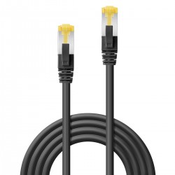 LINDY Câble Ethernet RJ45 S/FTP LSZH Cat.7 Cuivre Blindé Noir 0.3m
