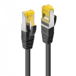 LINDY Câble Ethernet RJ45 S/FTP LSZH Cat.7 Cuivre Blindé Noir 0.5m