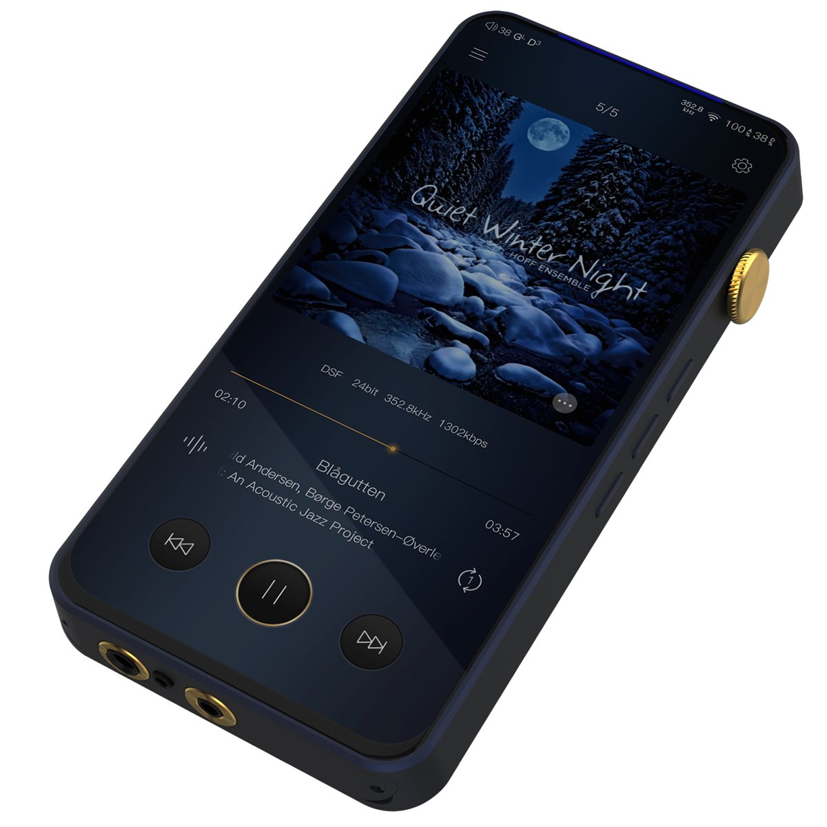 IBASSO DX320 Digital Audio Payer DAP Balanced 2x BD34301EKV Bluetooth 5.0 WiFi 5G MQA 16x Blue