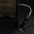 DD TC09S Male USB-C Cable OTG Silver / OFC Copper 10cm