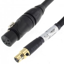 Adaptateur xlr femelle / jack 6.35mm stéréo mâle - Adaptateur xlr 3 broches  f / jack 6.35mm m - stéréo - 0m15 - Ref 907089 - Cordons et adaptateurs