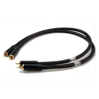 W&M Audio NF5 Câble de Modulation RCA Stéréo plaqué Argent 0.6 m