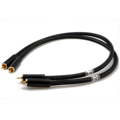 W & M Audio NF5 RCA Modulation Cable Stereo Plated Silver 1.5m