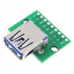 Connector Female USB-A 3.0 with PCB