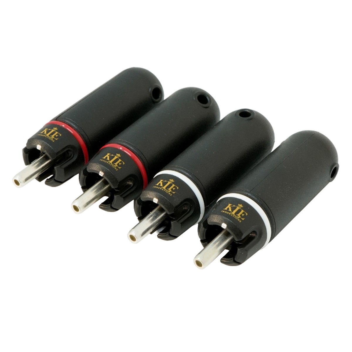 KLEI PURE22 HARMONY Connecteurs RCA Mâles Cuivre Plaqué Argent Ø9.5mm (Set x4)