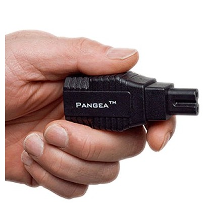 Pangea Adaptateur secteur IEC vers C7 cryogénisé Plaqué Or